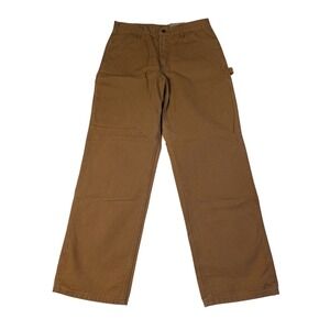 Carhartt B11 BRN Washed Duck Work Dungaree Pants Brown 34x32 Loose Original Fit